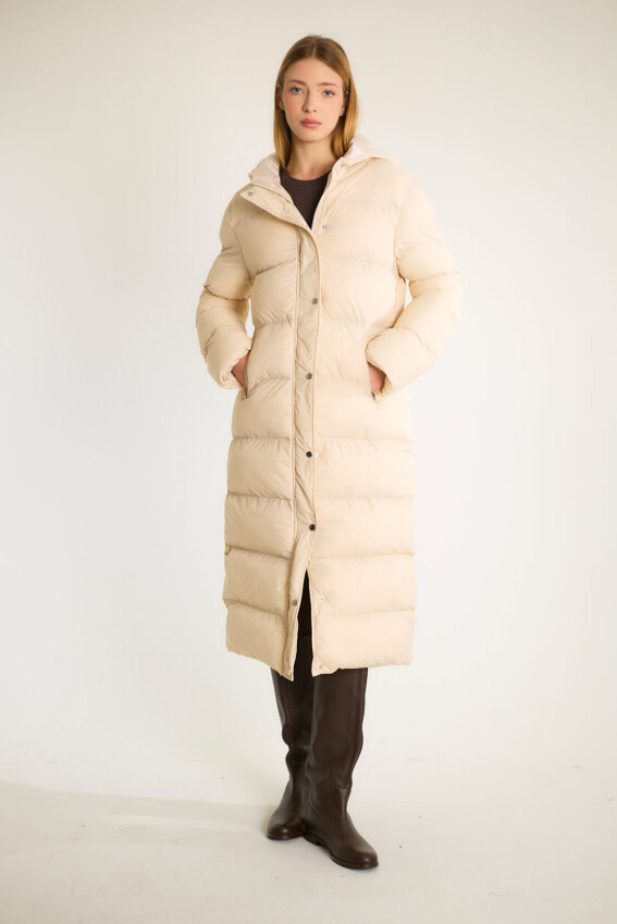  UZUN ŞİŞME MONT - BEJ