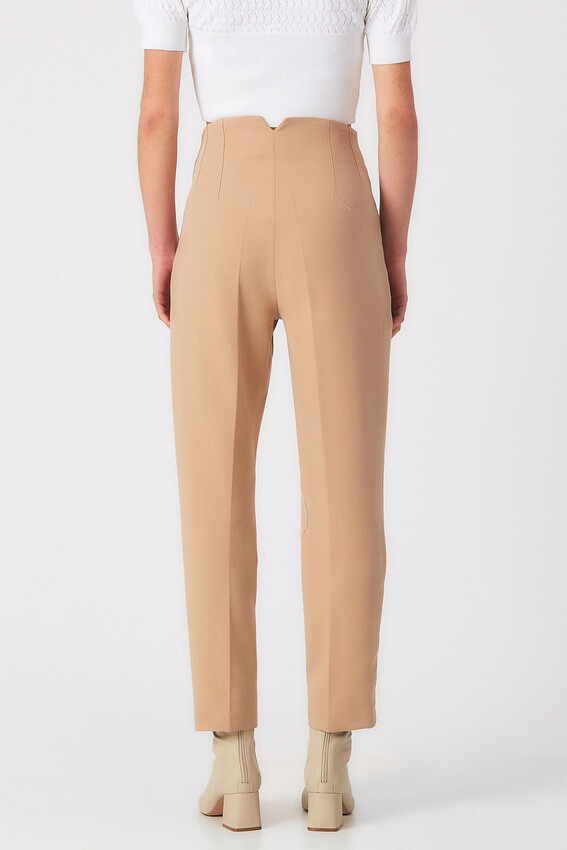 Robin Cepli Kumaş Pantolon CAMEL - 4