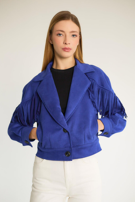  SAÇAKLI KISA MONT - SAKS - 4